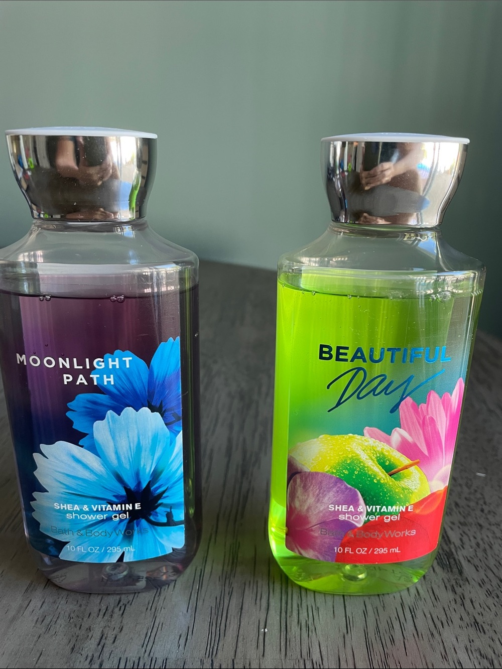 Set of 2 Bath & Body Works Moonlight Path & Beautiful Day Shower Gels
